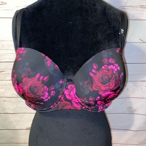 Floral & Skull Microfiber Multi-way Bra